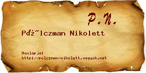 Pölczman Nikolett névjegykártya